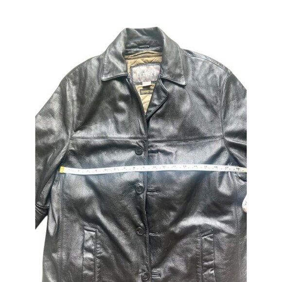 Wilsons Leather Y2K Men Polished Thinsulate Outerwear Quilted Lining Jacket S - Picture 9 of 11